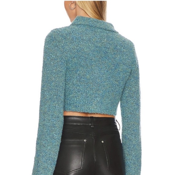 Apparis Blue Cropped Cardigan - Picture 2 of 3